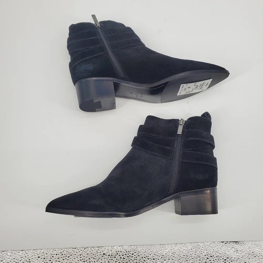 Marc Fisher black suede MLYandi bootie women's size 8 new